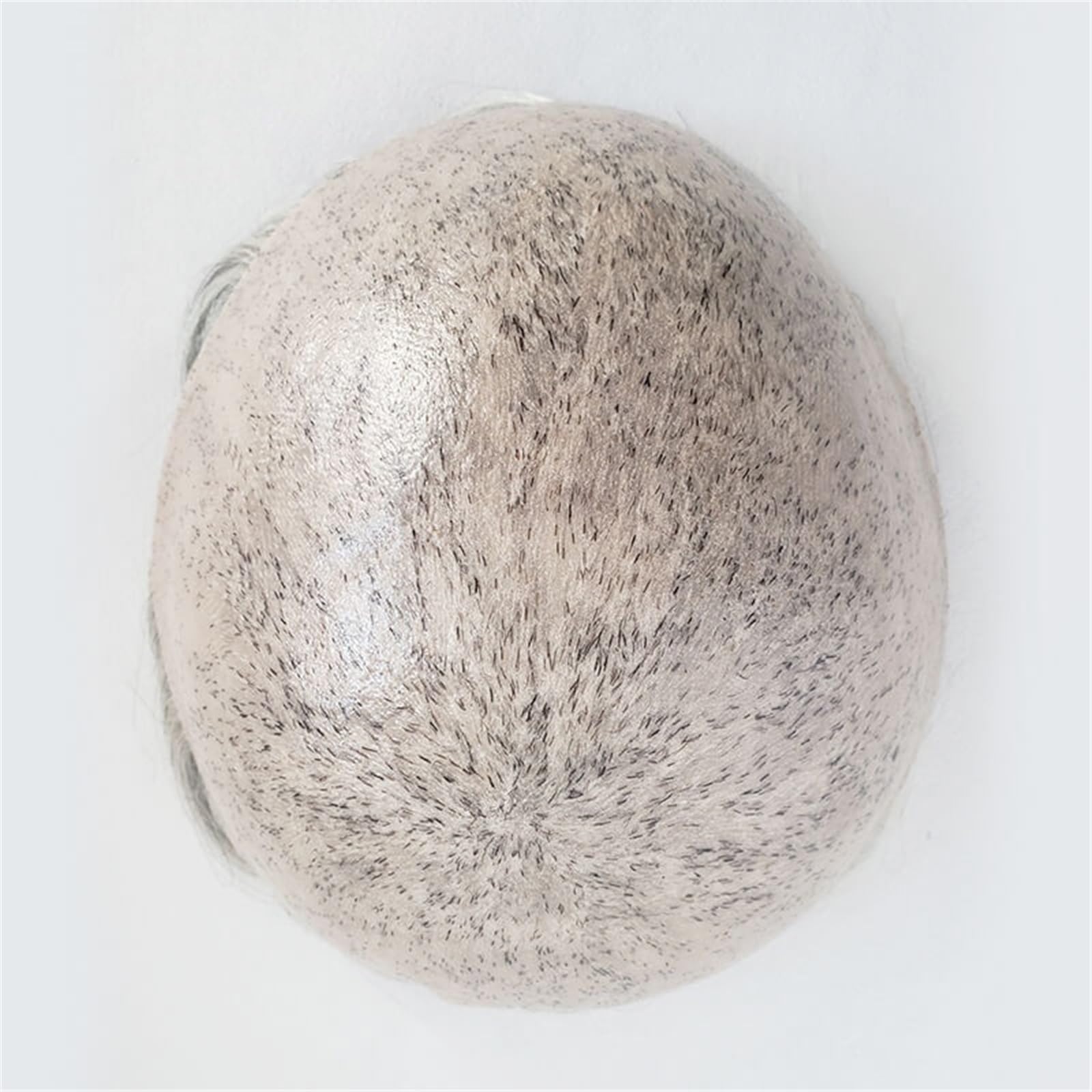Męska końcówka dla mężczyzn, ludzka treska 0,12-0,14 mm, pełna skóra, męska proteza włosów #1B80 (6x8)