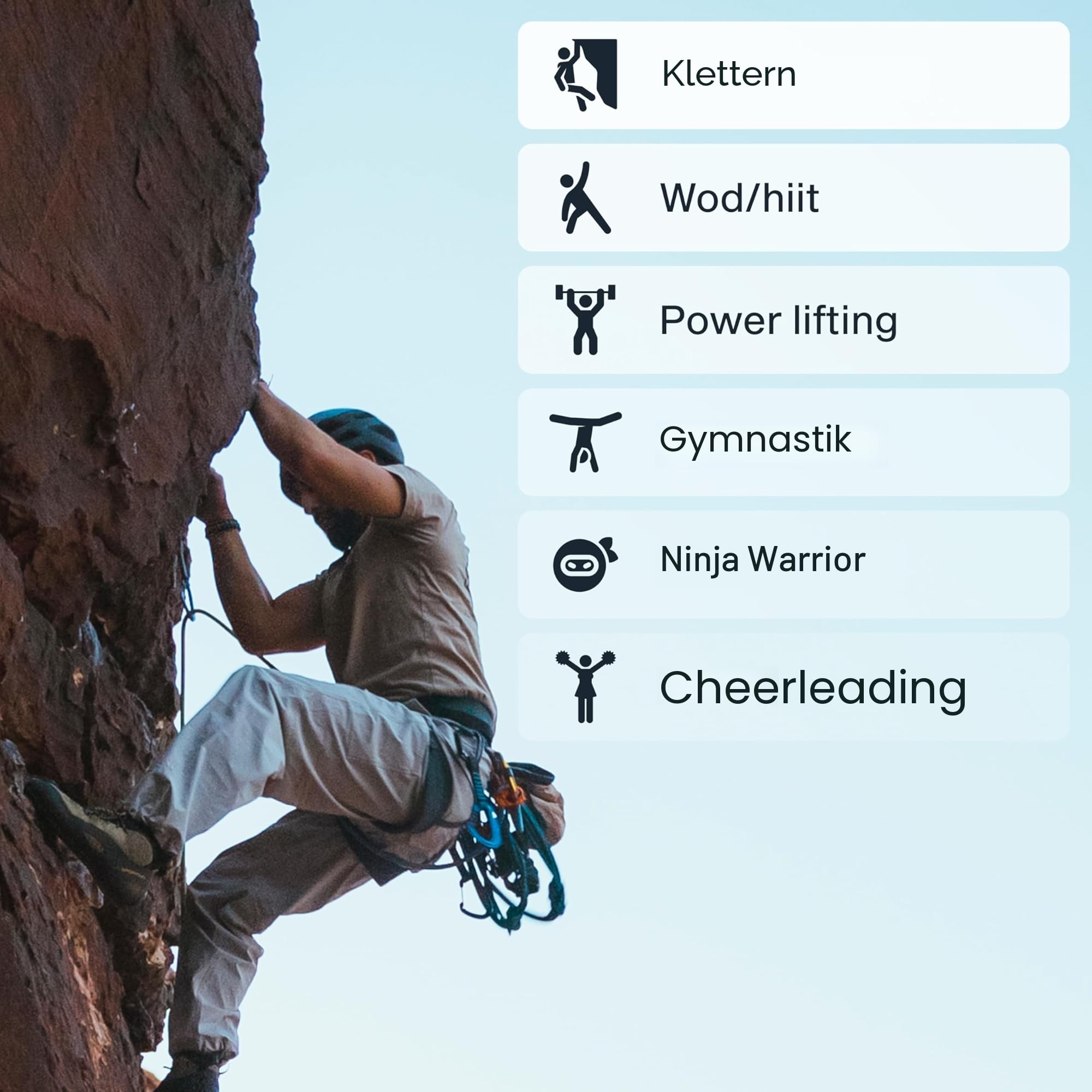RUNGNE Premium Sportkreide zum Klettern, Bouldern und Gewichtheben - Hochleistungskreide für überragenden Grip und Schweißresistenz