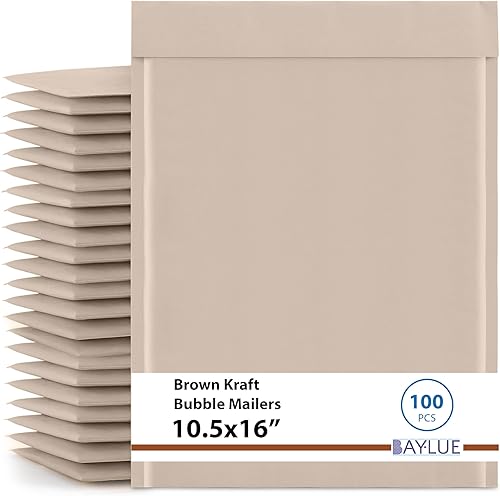Miniatura 10 de Sobres de burbujas de 6 x 10 pulgadas, 0, bolsas de embalaje pequeñas, sobres de burbujas de papel Kraft, sobres acolchados de 6 x 9 pulgadas,