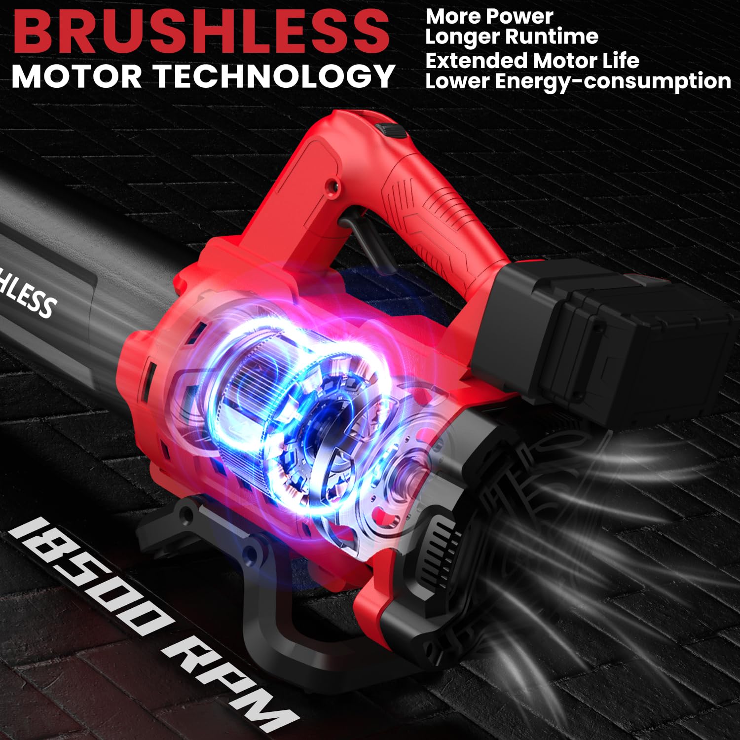 Soffiatore Turbo AUTOJARE Brushless Per Batteria Milwaukee M18 – Portatile, Regolabile, 30000 RPM - Foto 2