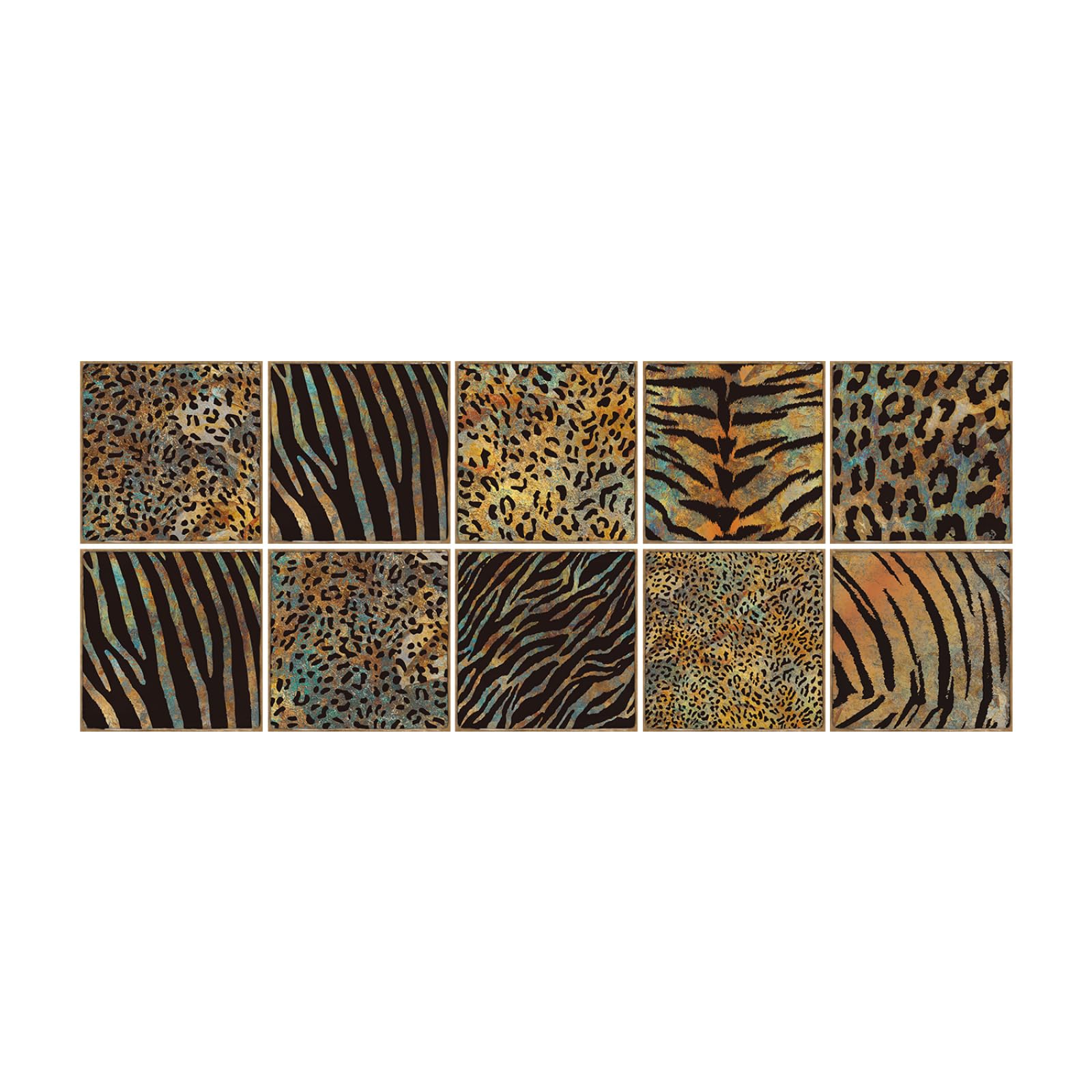 Stickers carrelage Marron à Motif zèbre, en PVC Auto-adhésif, résistants à la Chaleur, pour Murs, sols, Cuisine et Salle de Bain, 15 x 15 cm (Lot de 30).