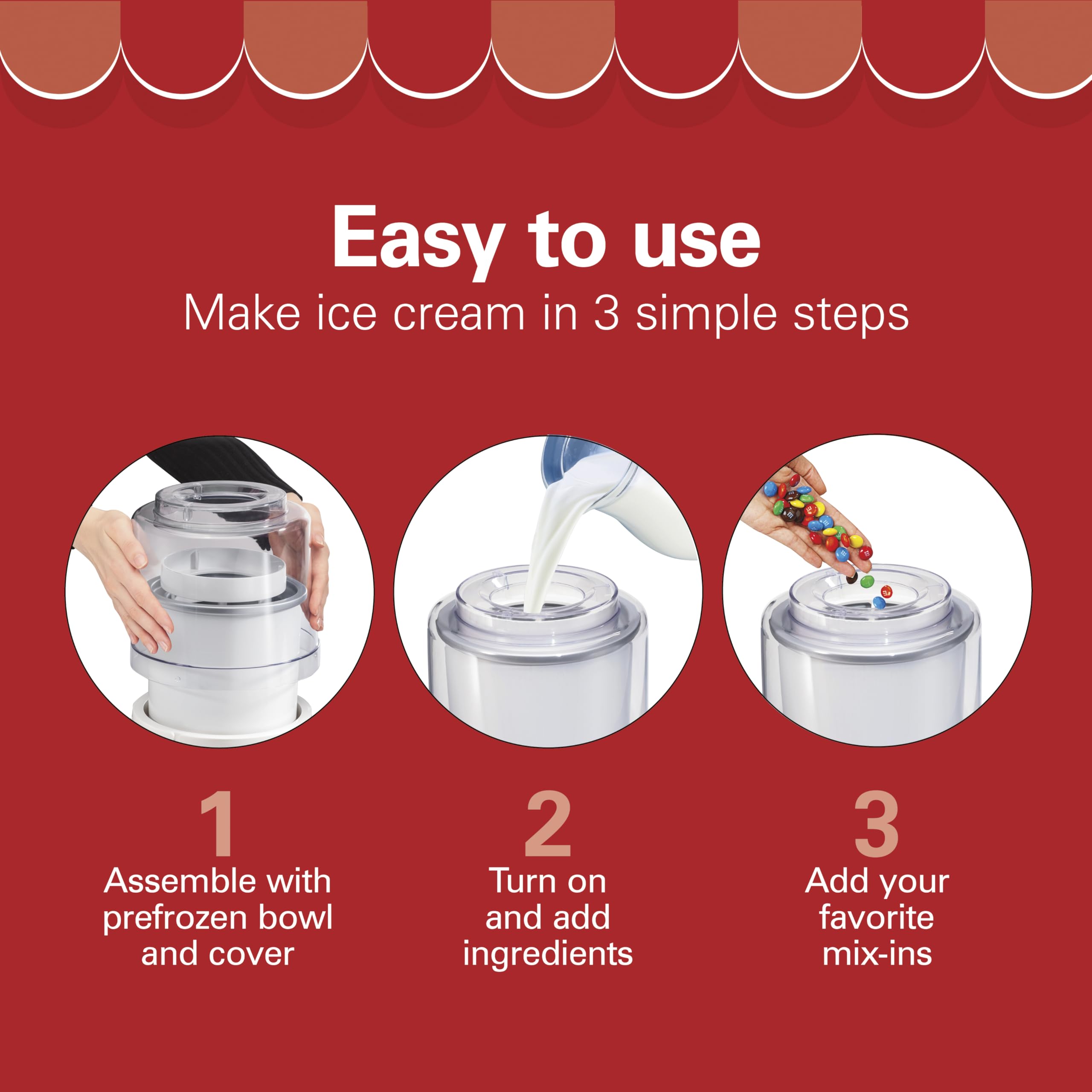 Hamilton Beach Ice Cream Maker - Homemade Ice Cream in 20 Minutes -5