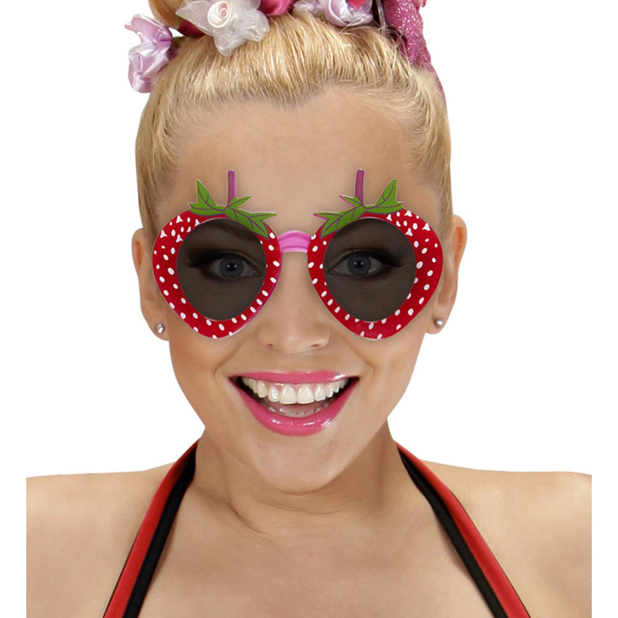 Widmann 14393 WDM14393 Strawberry Glasses, red, Standard Size - Image 3