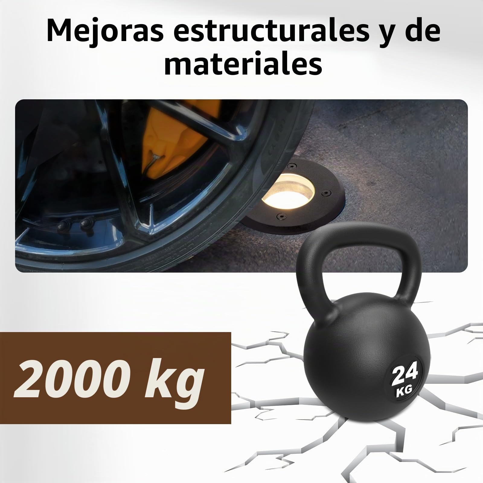 YindaLux 4x Foco empotrables led exterior suelo para GU10 230V, IP67 Impermeable Foco Empotrado en Suelo para Camino Jardín Pasarela Patio Piscina sobre el suelo, Redondo, Negro(sin bombilla)