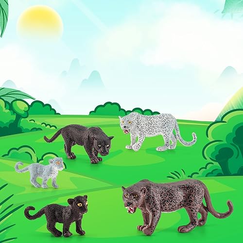 Miniatura 10 de BRETOYIN Figuras de tejón de miel, 3 piezas, figuras de animales salvajes, modelo, decoración de pasteles, colección de juguetes para niños de 5, 6,