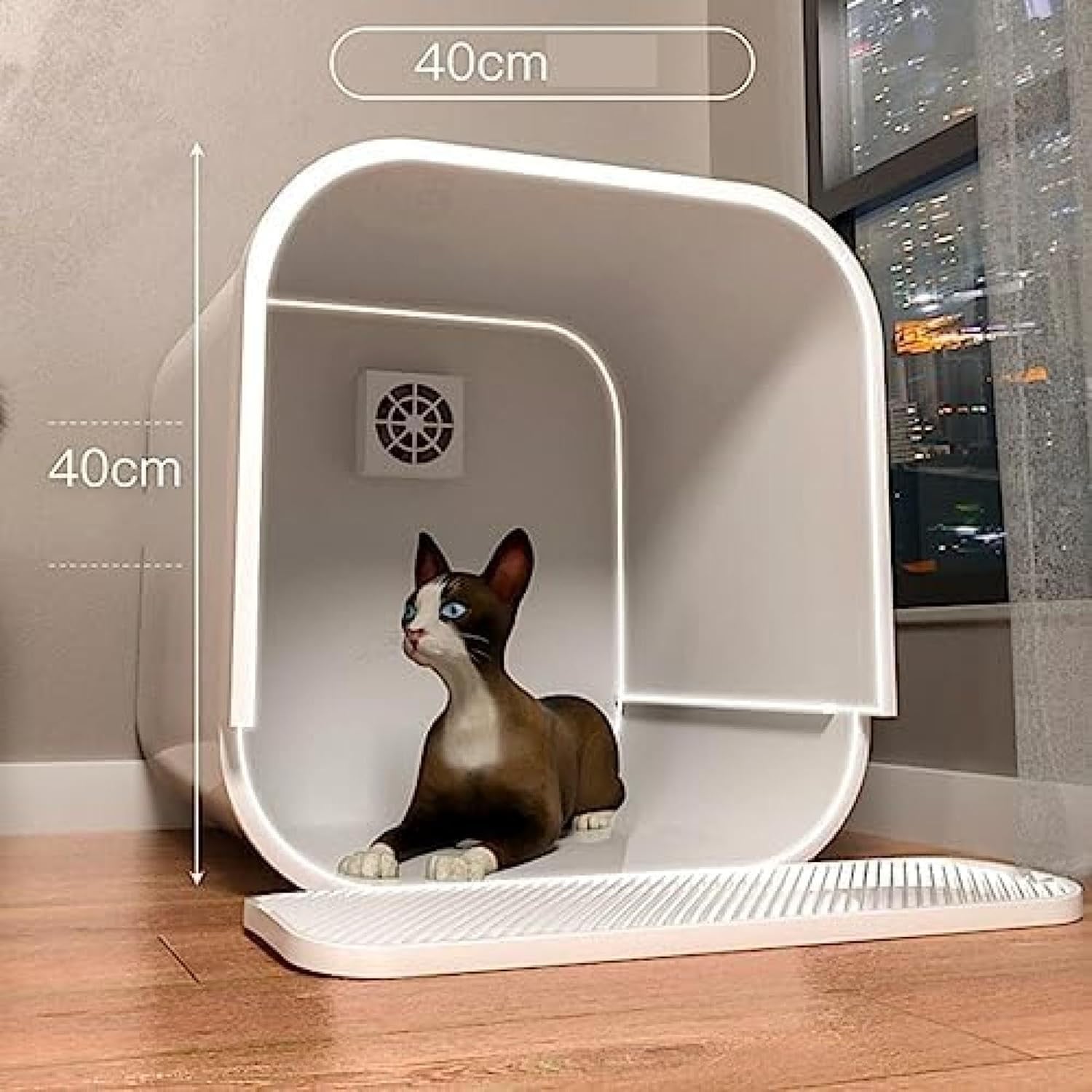 Pety 猫用トイレ 引き出し式 Amazon | 猫トイレ ドーム型 大型 猫用トイレ本体 システム 引き出し式