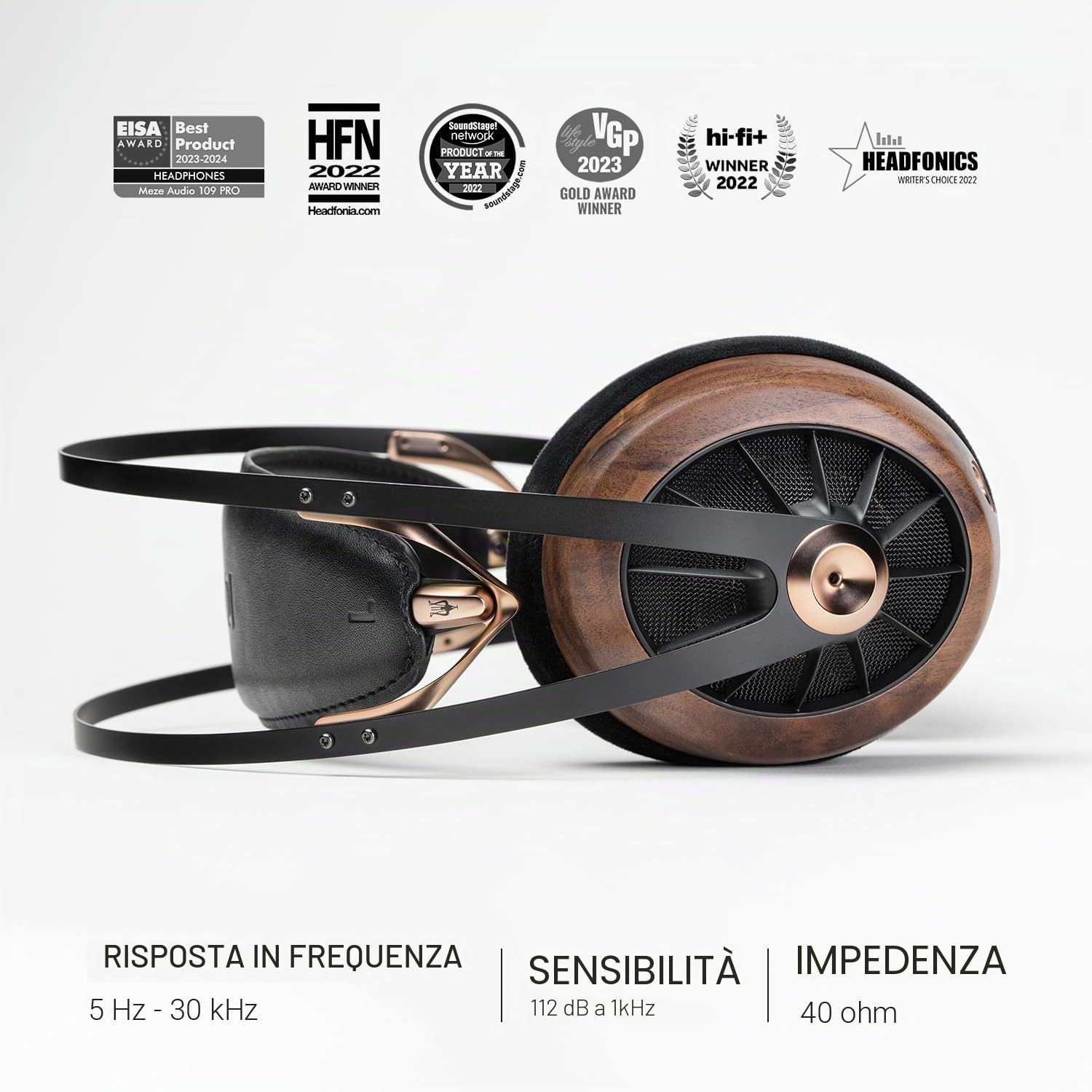 MEZE AUDIO 109 PRO cuffia di riferimento, marrone/nero