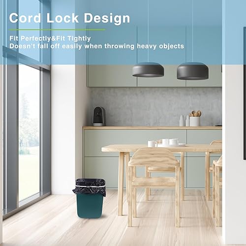 Miniatura 3 de Juego de 10 bandas de basura para cubos de basura de 8 a 33 galones, bandas de goma ajustables, bandas de goma elásticas duraderas y