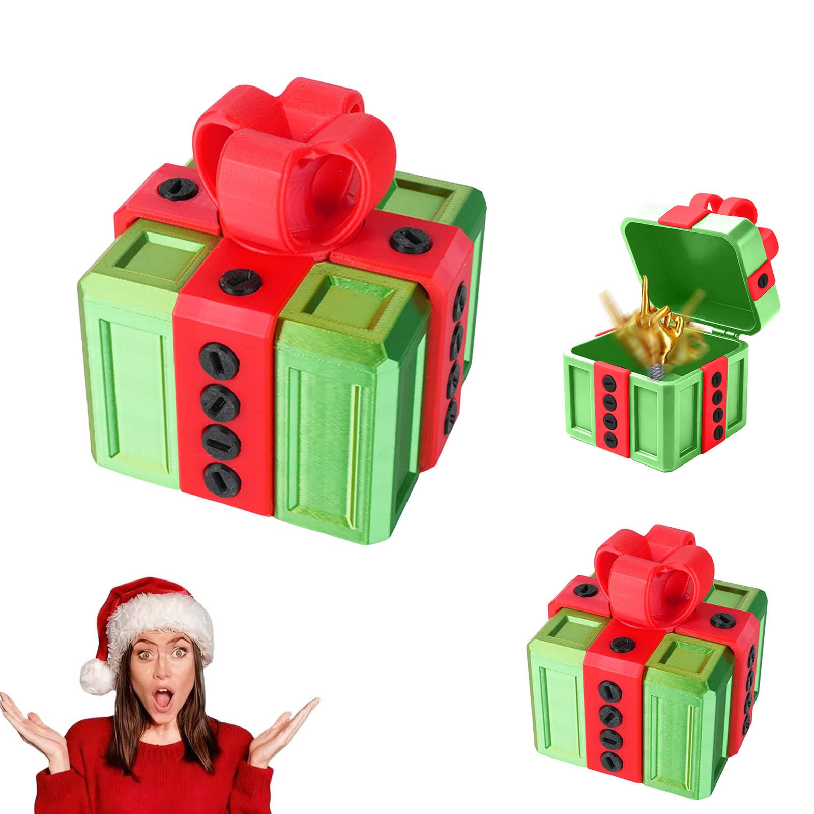 Annoying Gift Box with Surprise Finger 3D Prank Box with Funny Finger (I)