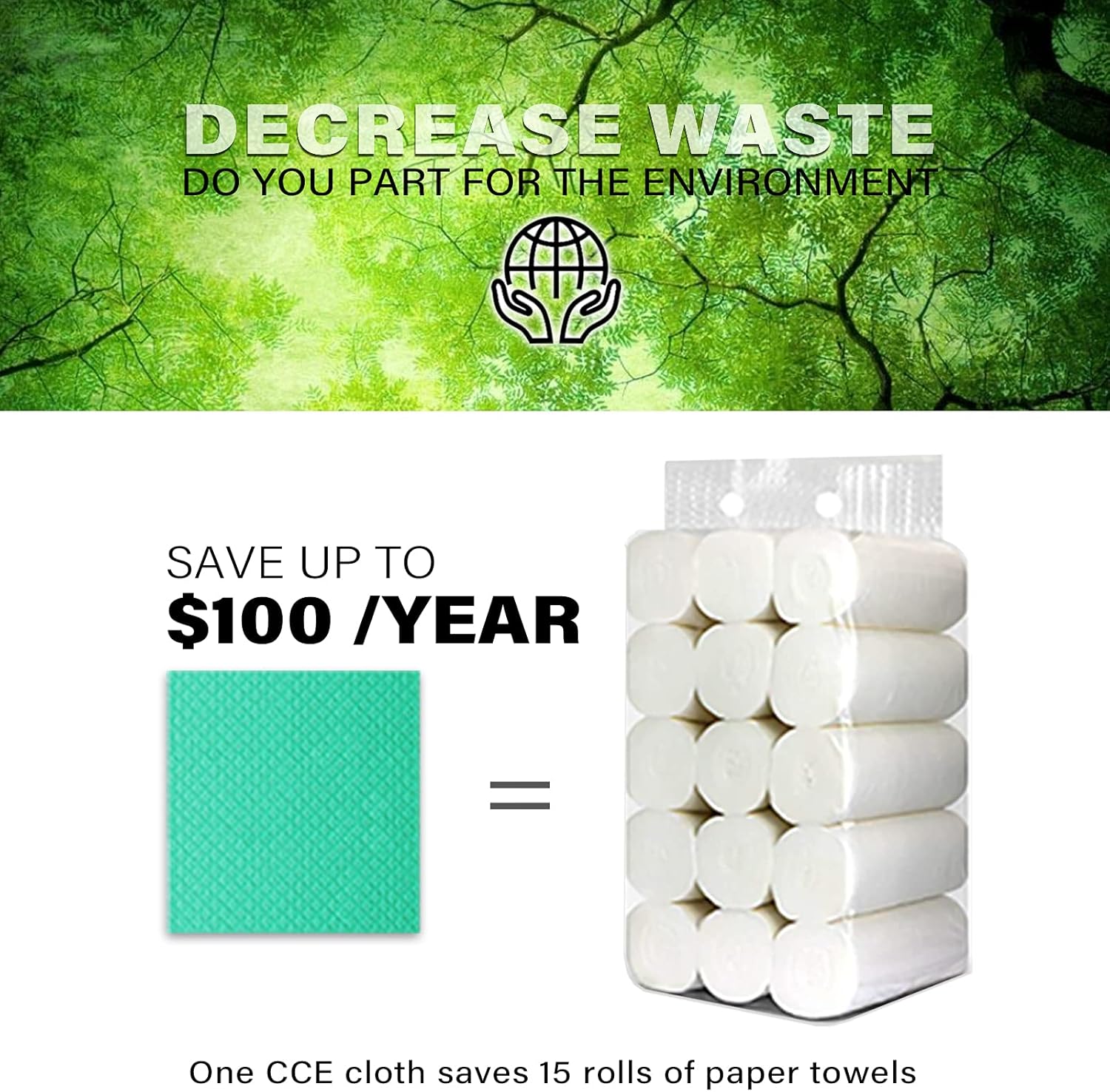 cce Swedish Dishcloths Cellulose Sponge Cloths, 6 Pack Eco-Friendly Reusable Cleaning Dish Cloths for Kitchen, Absorbent Swedish Dish Towels and Dish rag (Dishcloths Assorted) : Everything Else