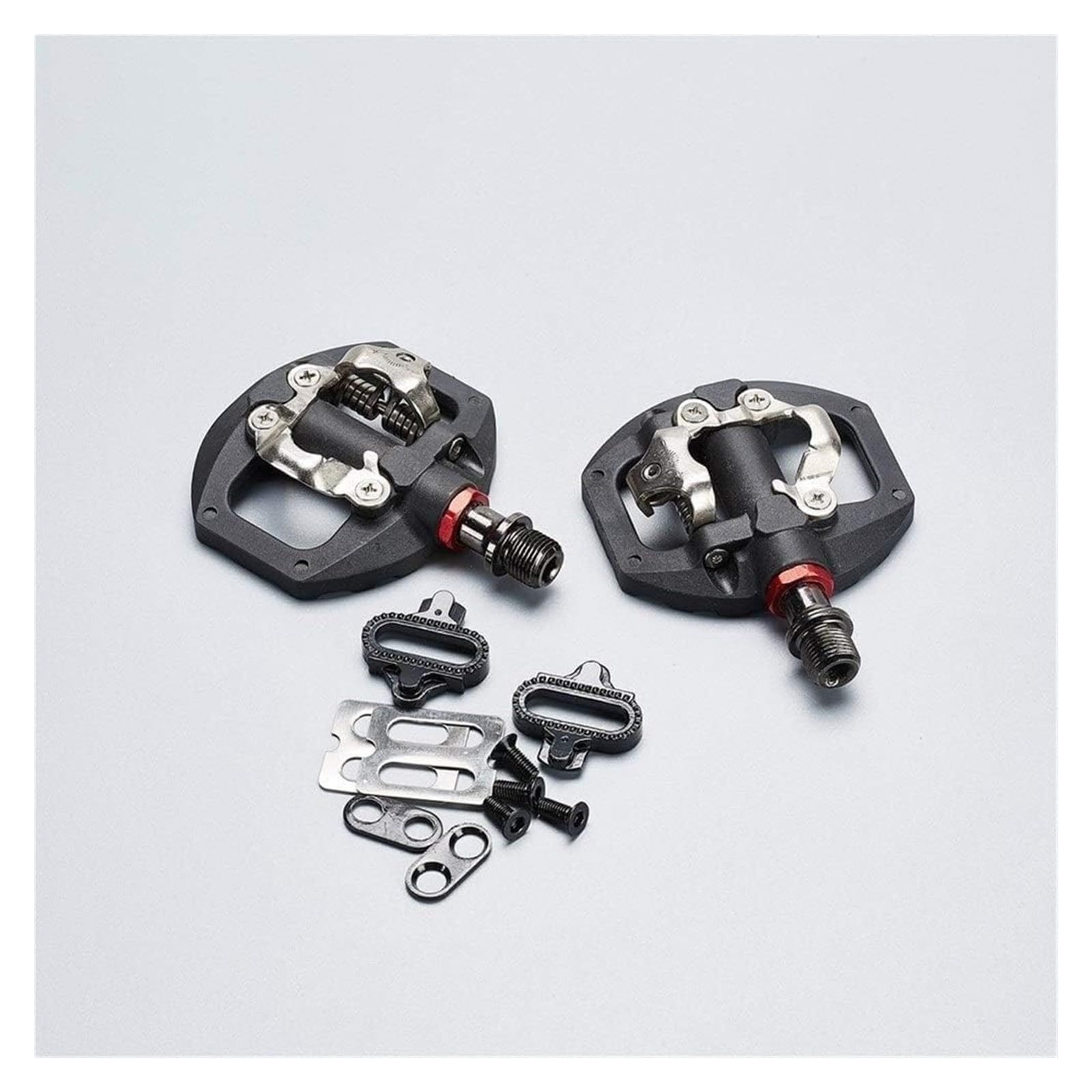 Pedales de Bicicleta, Pedal MTB, autoblocante, automático, Adaptadores Doble Plataforma con Cala para