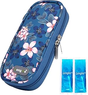 Insulin Cooler Travel Case - TSA Approved for Insulin Pen and Supplies, Medication Cooler for Daily Life (Magnolia)