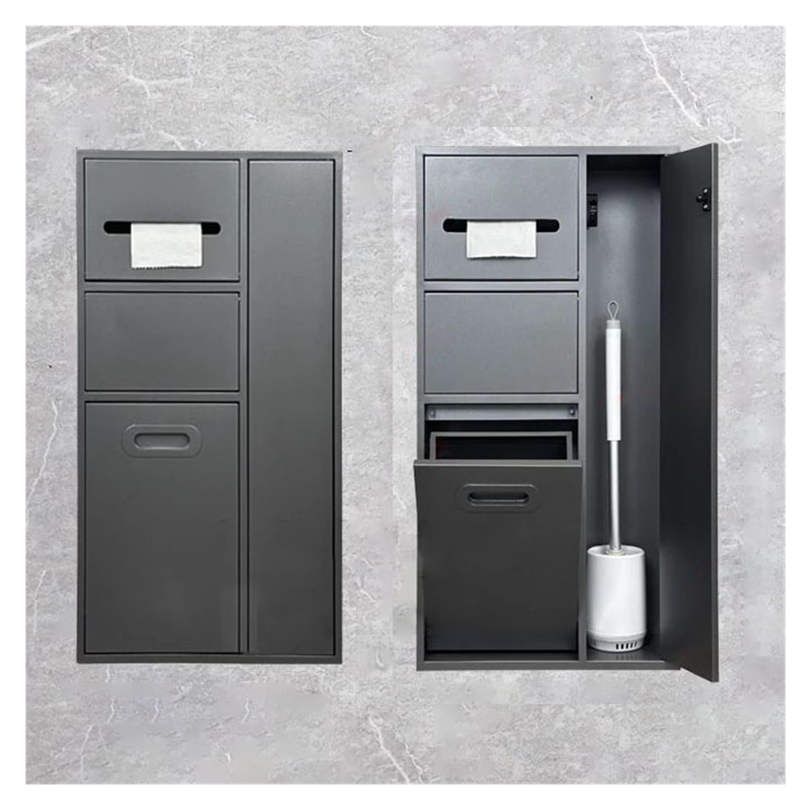 Niche de douche en acier inoxydable idéale pour équiper une salle de bain d'hôtes