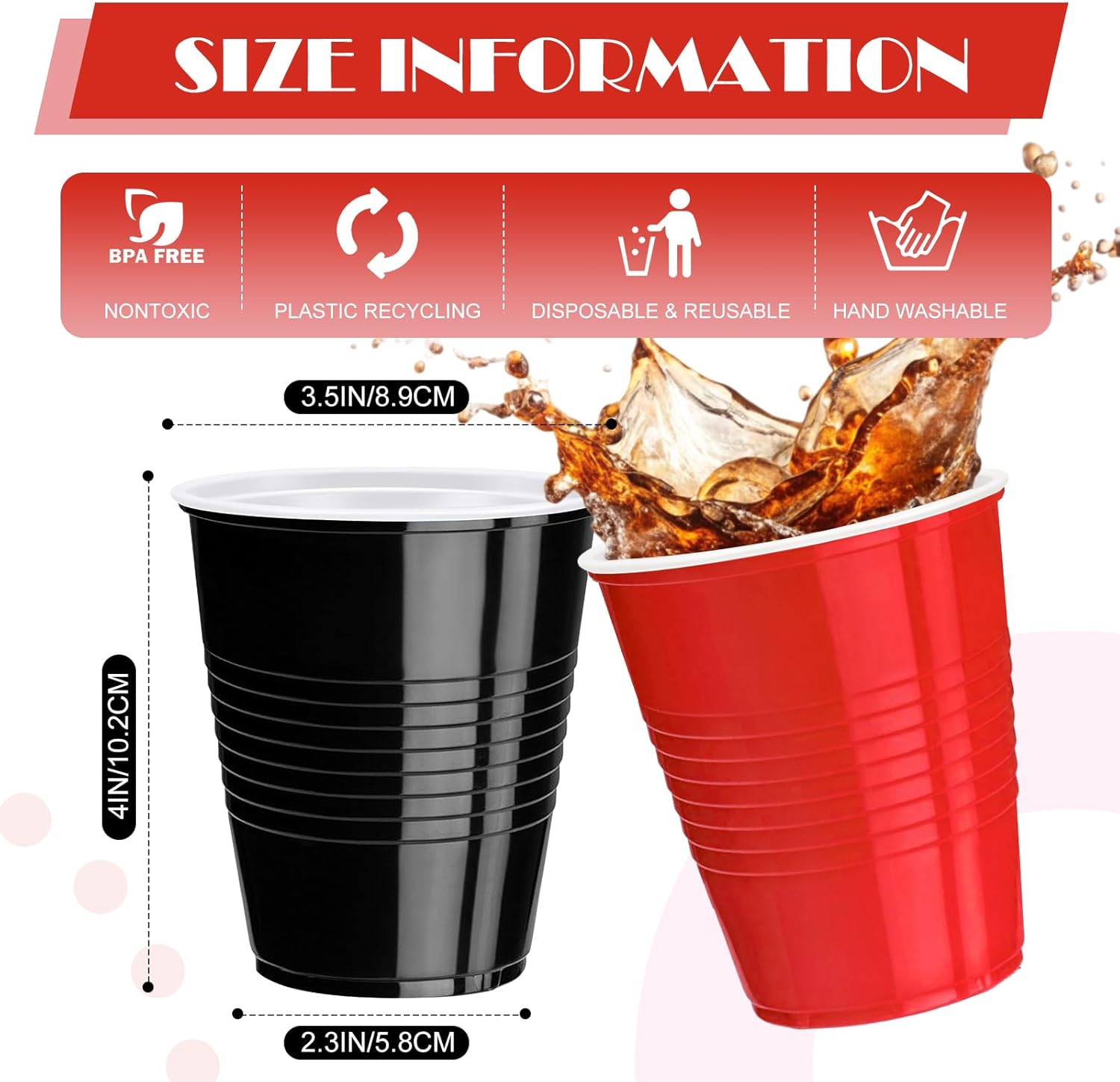 120 pcs 12 oz colourful plastic cups Thanksgiving plastic Disposable cups colourful Party Cups for drinking Tastings served Snacks Barbecues Picnics - Image 2