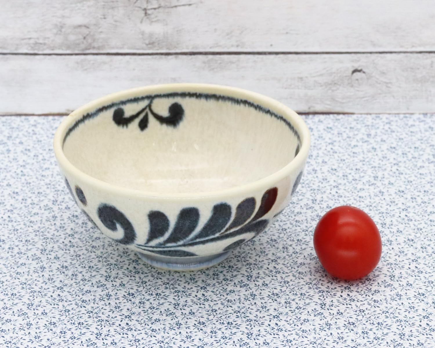 Castle Enterprise [One Serve Rice Bowl C] Mino Ware Yachimun Style Tropical Okinawa Dinnerware