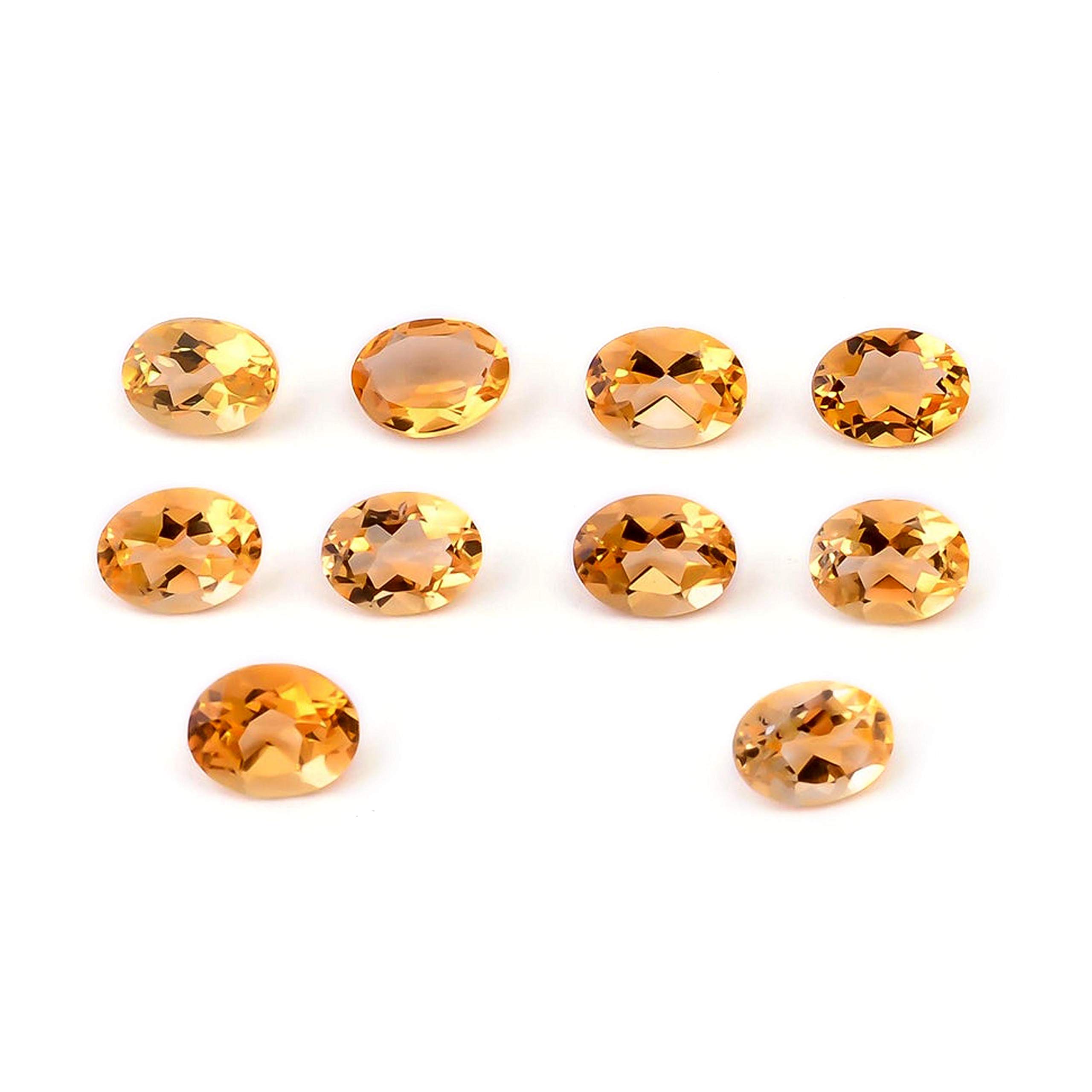 Citrine 12x10mm ovale calibrée AAA pour réussir vos sertissages