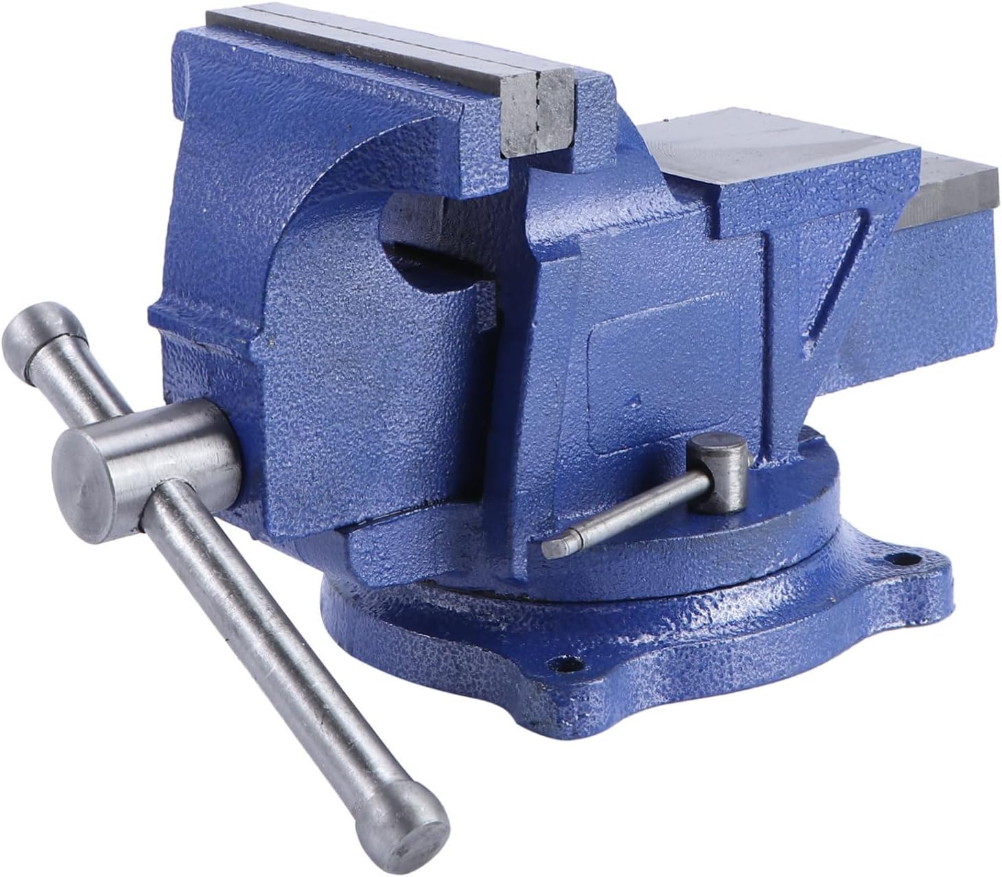 Lurrose Heavy Duty Steel Bench Vise for Woodworking and DIY Craft Projects Portable Flat Table Clamp for Jewelry Plastic Light Cast Iron Workbench Tool