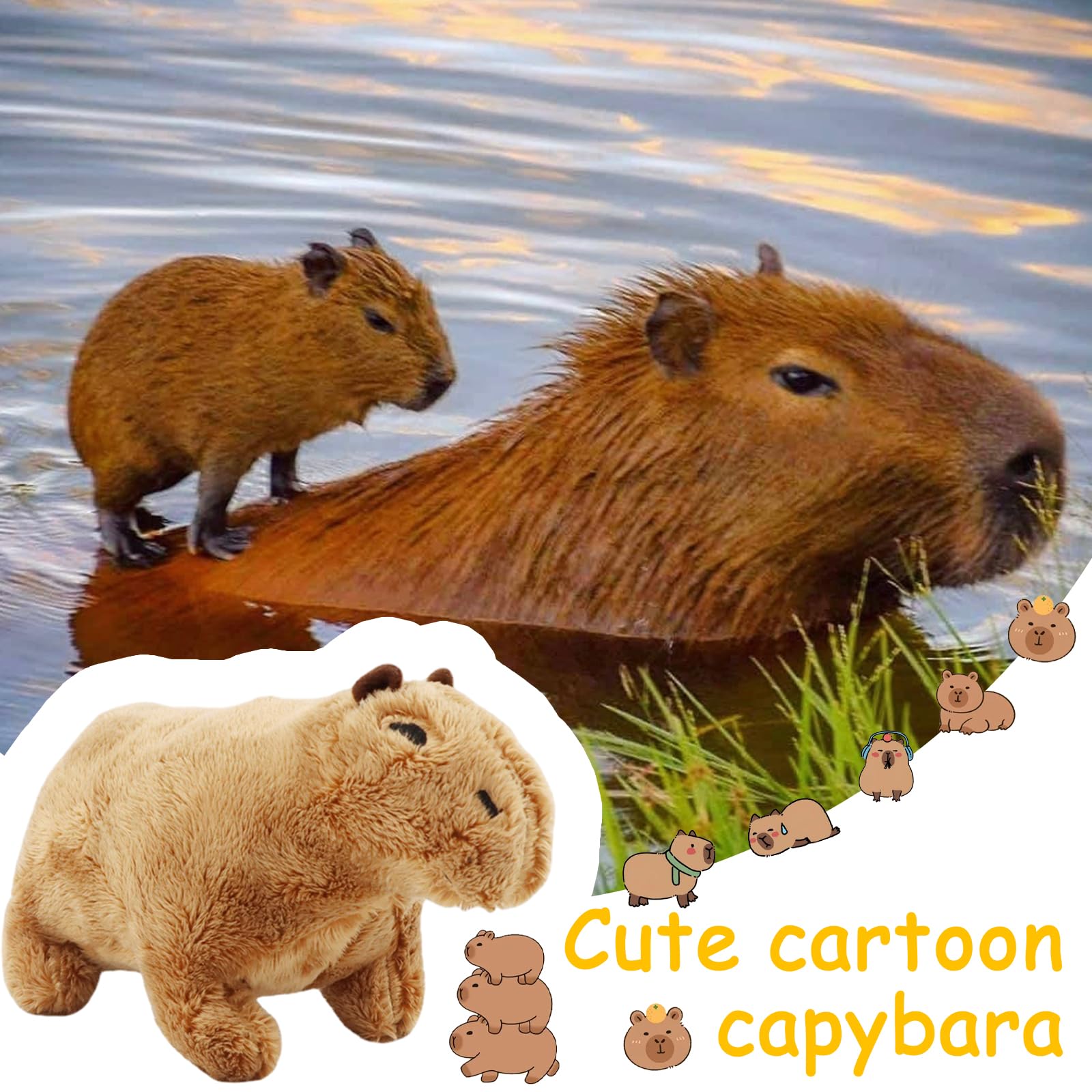 Peluche Capibara – Simpatico peluche con suoni – Simulazione di
