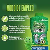 Vista 8 de Removedor de obstrucciones de drenaje Green Gobbler, disuelve cabello y grasa, abre el drenaje, 32 onzas