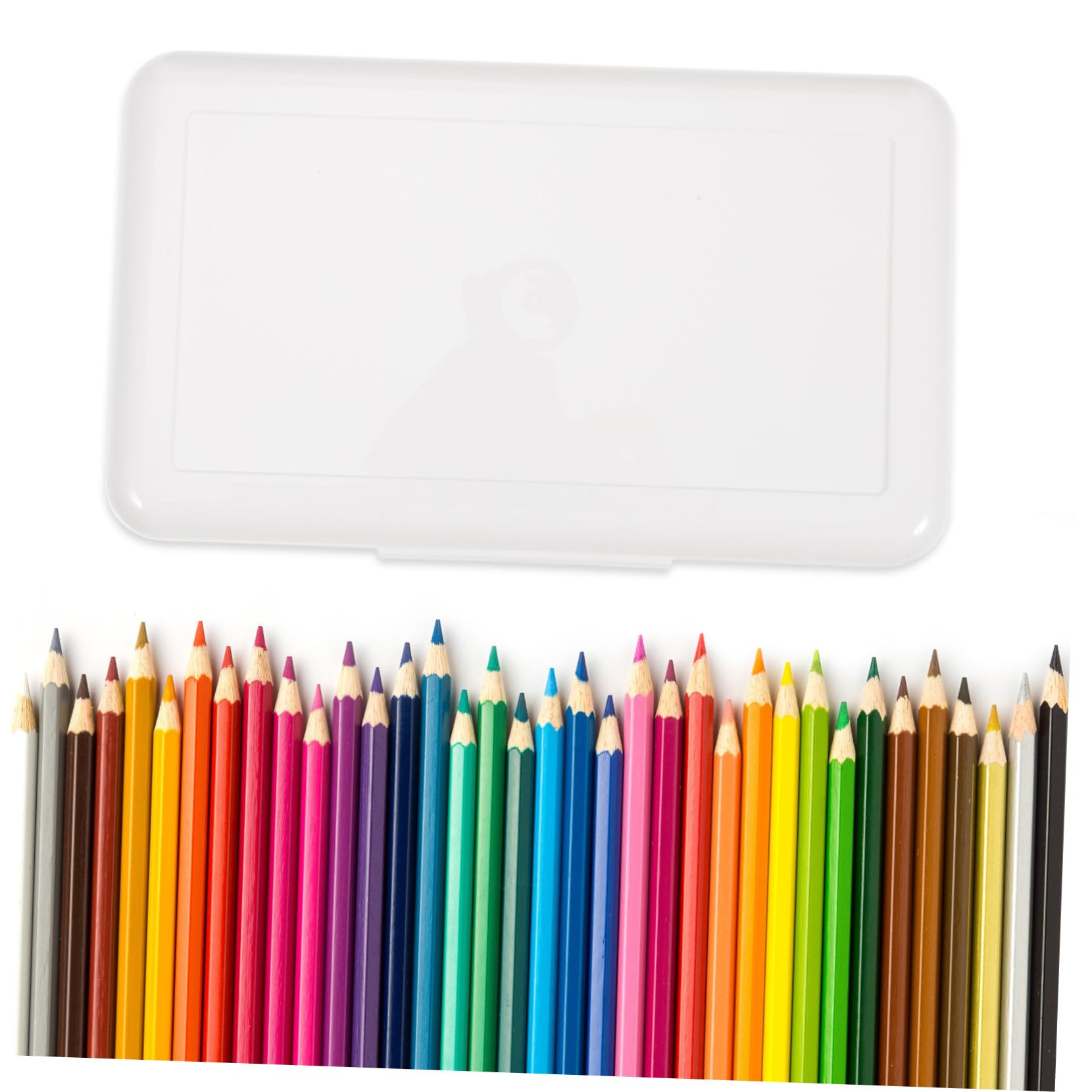Lurrose 8pezzi Portapenne Impilabile Copertura Chiusura Astuccio Versatile Per Studenti e Insegnanti Per e Cancelleria