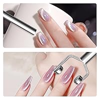 Vista 5 de Imán de uñas de ojo de gato 3 en 1 en forma de Y, doble cabeza, magnético, ojo de gato, esmalte de gel multifuncional, herramientas de diseño