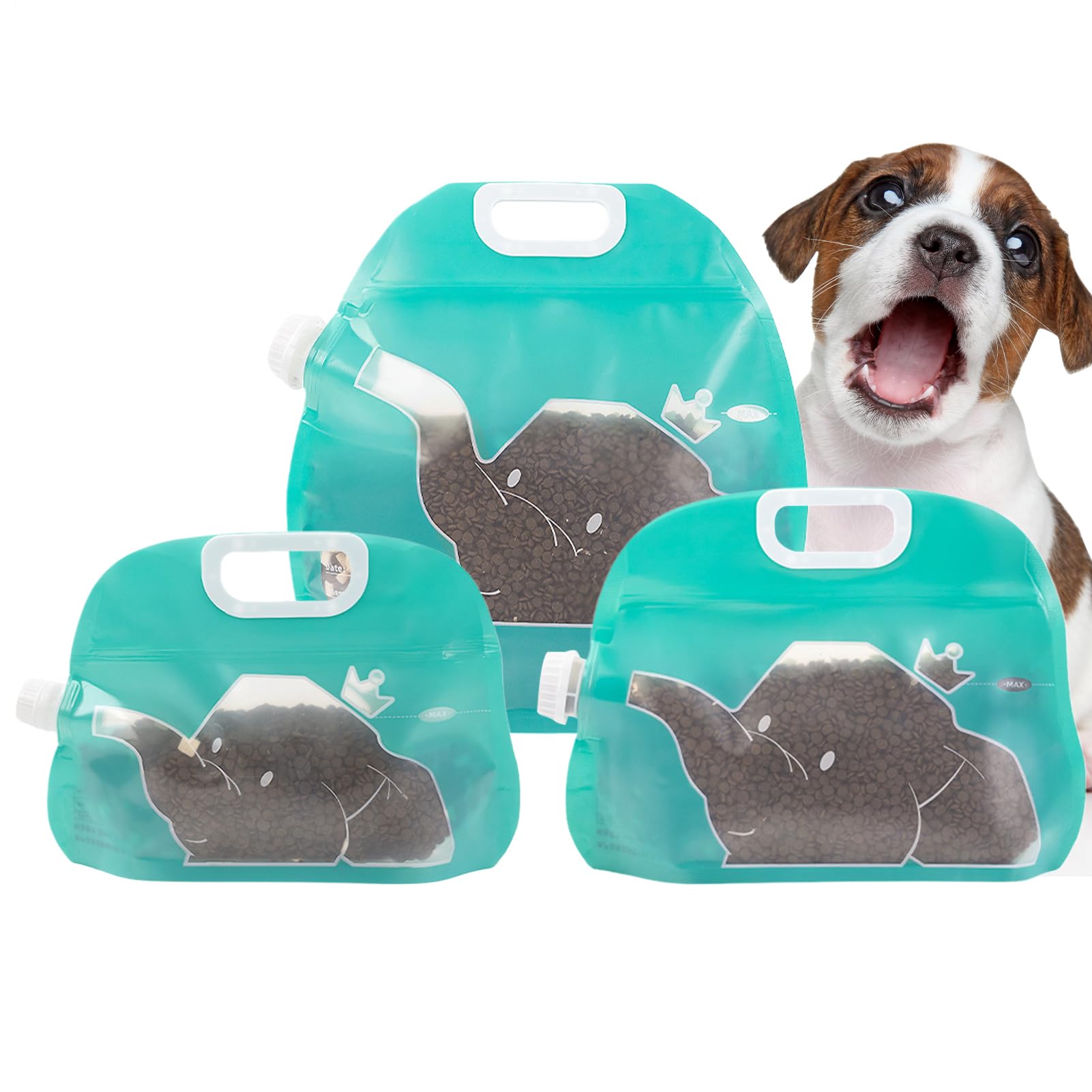 Bolsa para perros para golosinas con sellador estanco de comida para premios secos y húmedos