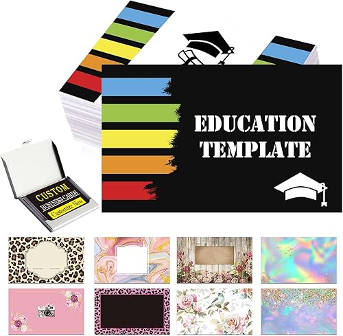 Miniatura 10 de Tarjetas de visita personalizadas de doble cara para negocios personalizadas imprimibles con logotipo imagen 100 200 500 1000