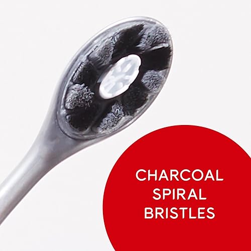 Miniatura 4 de Colgate Optic White Pro Series - Cepillos de dientes de carbón, cepillos de dientes suaves para adultos con cerdas en espiral de carbón, ayuda a