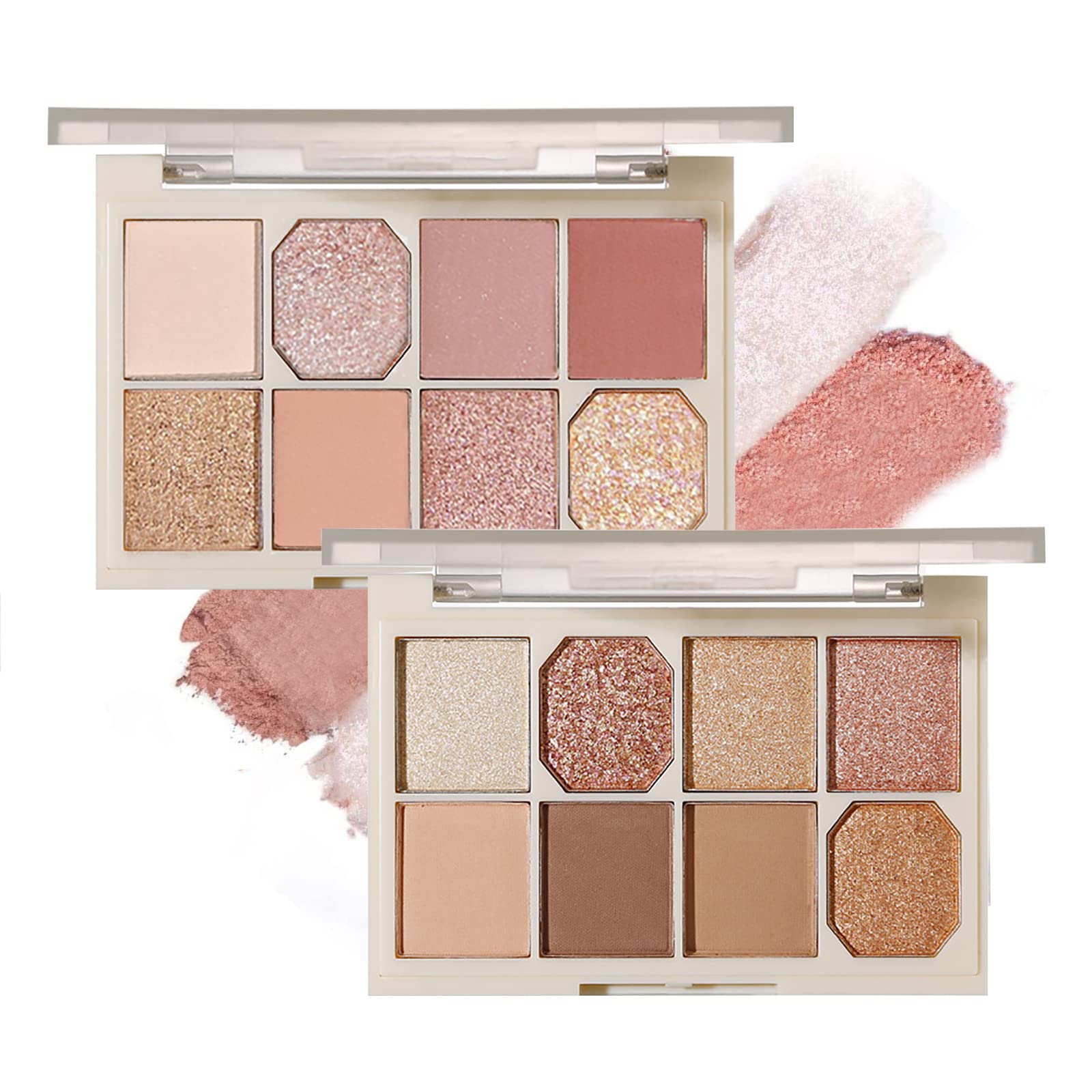 Amazon.co.jp: アイシャドウパレット 8色日常 64g 高発色 捨て色なし