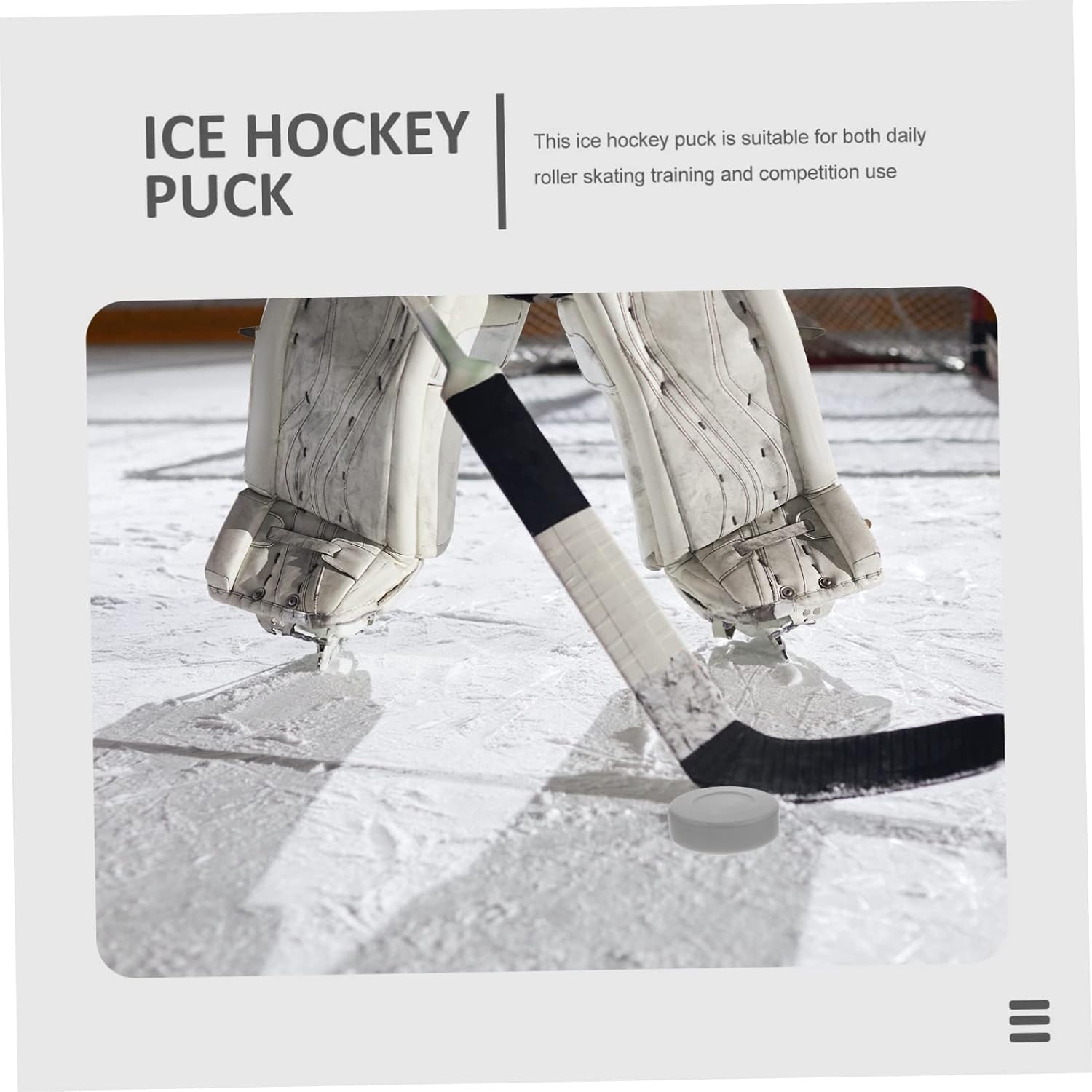 Hemoton Adjustable Hardness PVC Ice Hockey Pucks 4 Pack Professional Training and Practice Sports Pucks for Ice Hockey Players