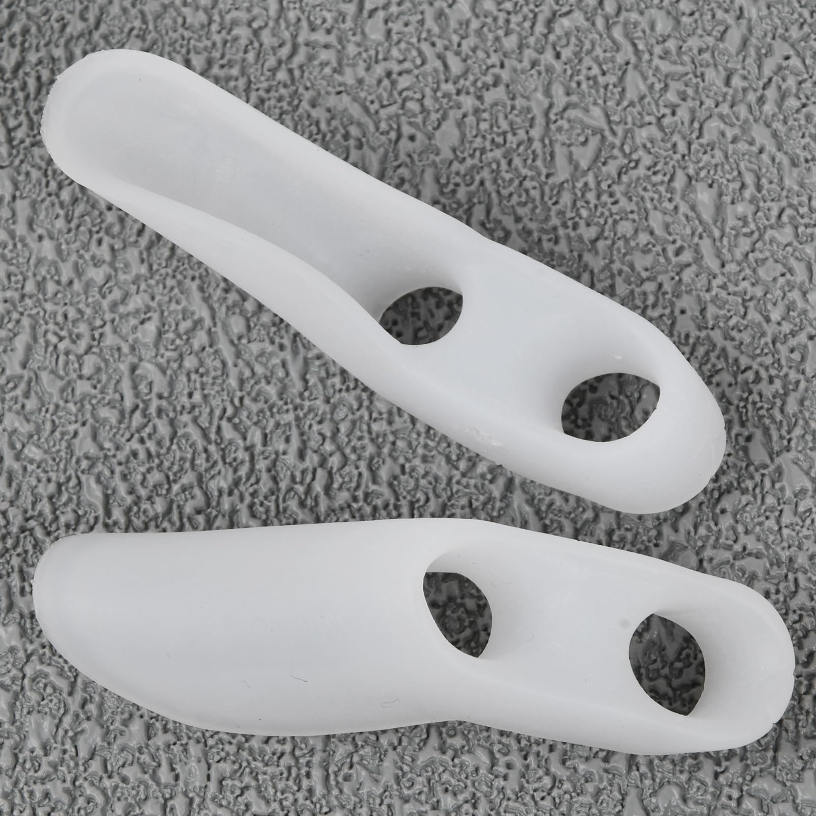 Confezione da 4 separatori in gel per dita dei piedi, separatori a doppio foro, raddrizzatore per dita dei piedi, separatori per dita sovrapposte, raddrizzatore per dita a martello, divisori per