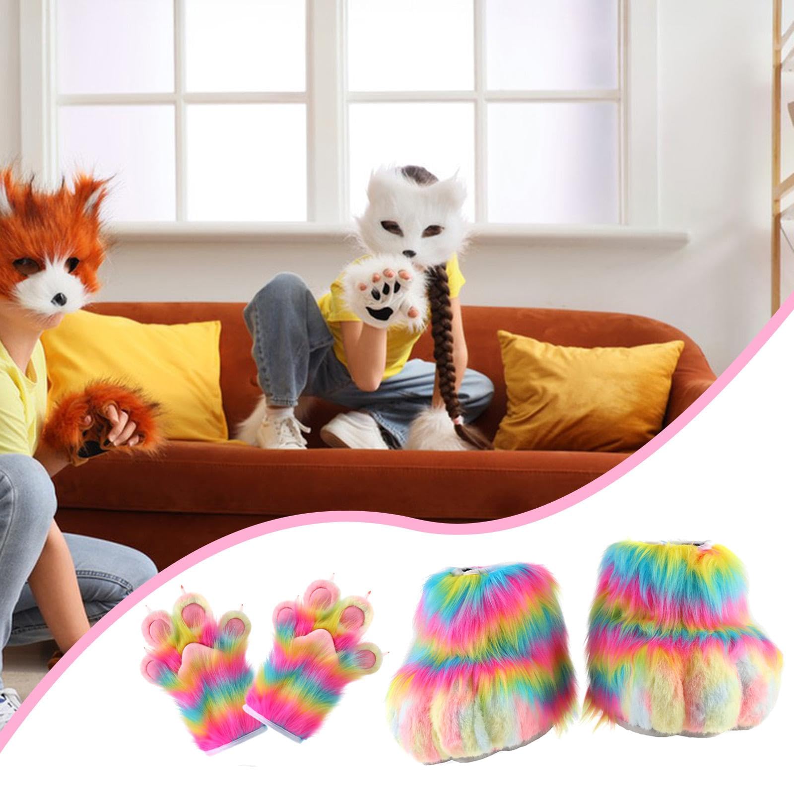 Baoblaze Guanti con Artigli per Cosplay e Scarpe con Artigli, Accessori per Costumi Cosplay per spettacoli teatrali