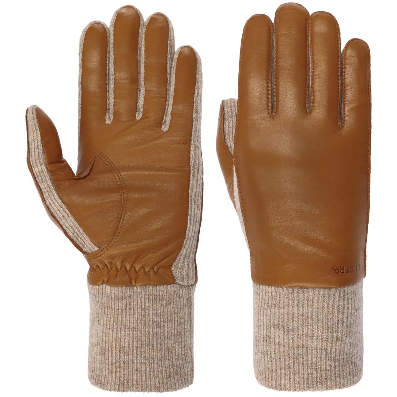 Hestra Jeanne Gloves Women - leather with lining Winter Autumn-Winter - 7 HS brown