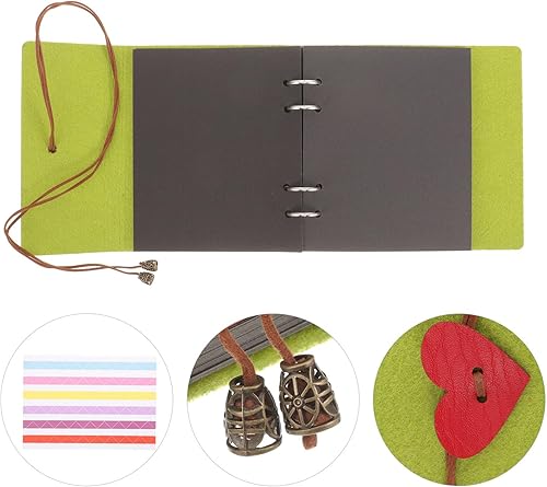 Miniatura 5 de EXCEART Álbum de fotos de fieltro para boda familiar y graduación, cubierta protectora compacta para amigos y parejas, ligero y diseño