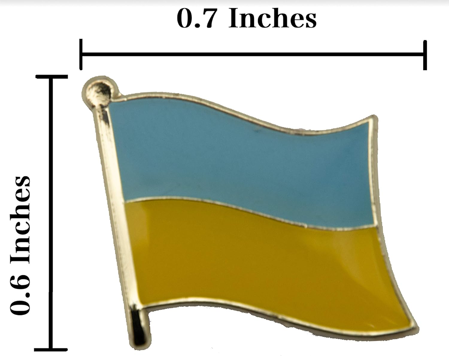 A-ONE 2 PCS Pack- Андрiївська церква Shield Embroidered Patch +Ukraine Flag Lapel Pin, ST. Andrew's Church Sew-on/Iron-on Applique for Jeans Jackets, Travel Patch, Decorative Emblem NO357P
