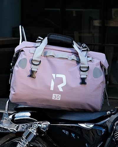 Miniatura 7 de IRON JIA'S Bolsa seca para motocicleta  Bolsa impermeable y bolsa trasera de equipaje, bolsas de sillín con cierre superior enrollable, correas de