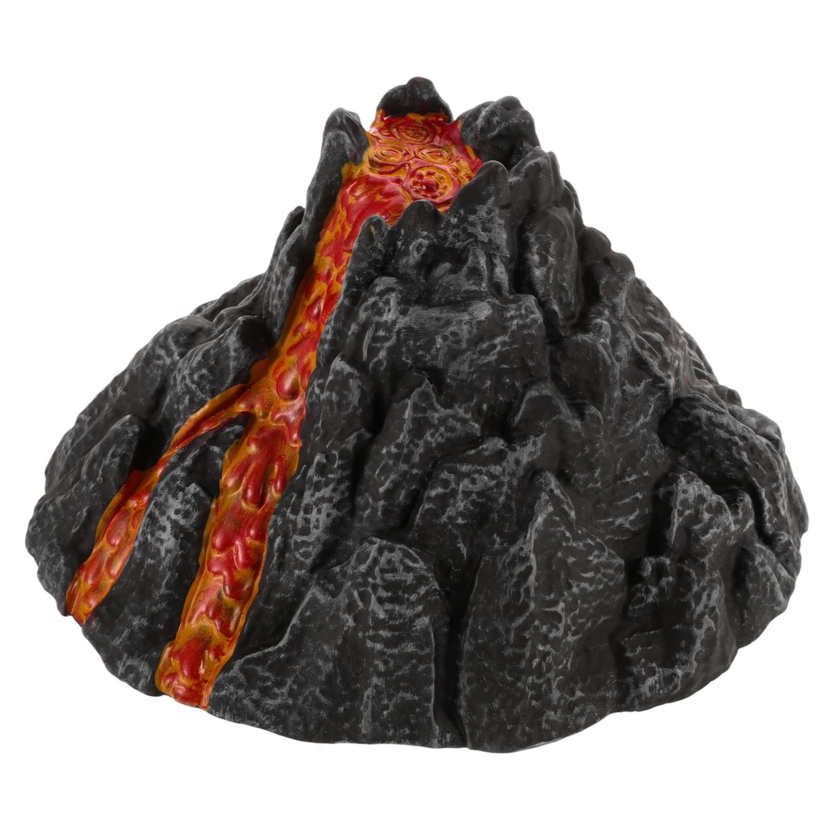 BESPORTBLE Simulation Volcano Model, Plastic Volcano Decor with Lifelike Appearance, Landscape Decor for Landscaping and Moss Scenes, Realistic Volcanic Craft Ornament for Garden Miniatures
