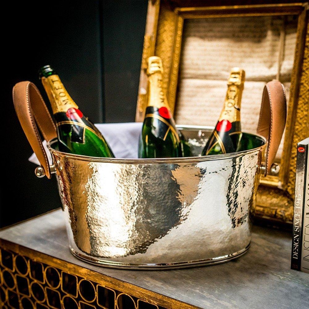 Culinary ConceptsChampagne Hammered Half Sized Champagne Cooler Bath Ice Bucket