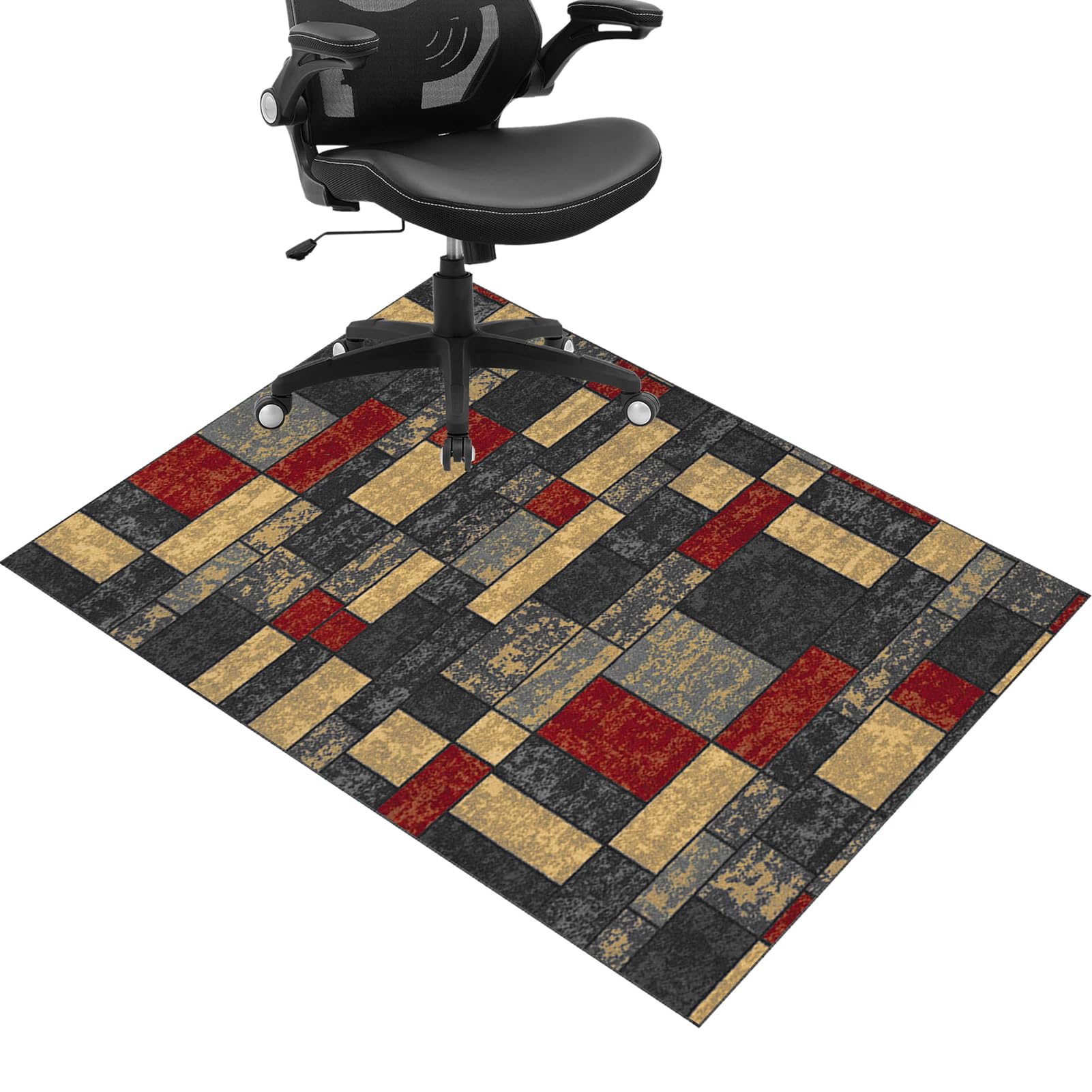 JaevKwzy Office Chair Mats for Carpeted Floors, Gaming Chair Mat, Carpet Protection Mat, Hardwood Floor Mat Protector, Non Slip Chair Floor Mat,Desk Chair Mat for Parquet, Tile, Laminate 130 x 150 cm