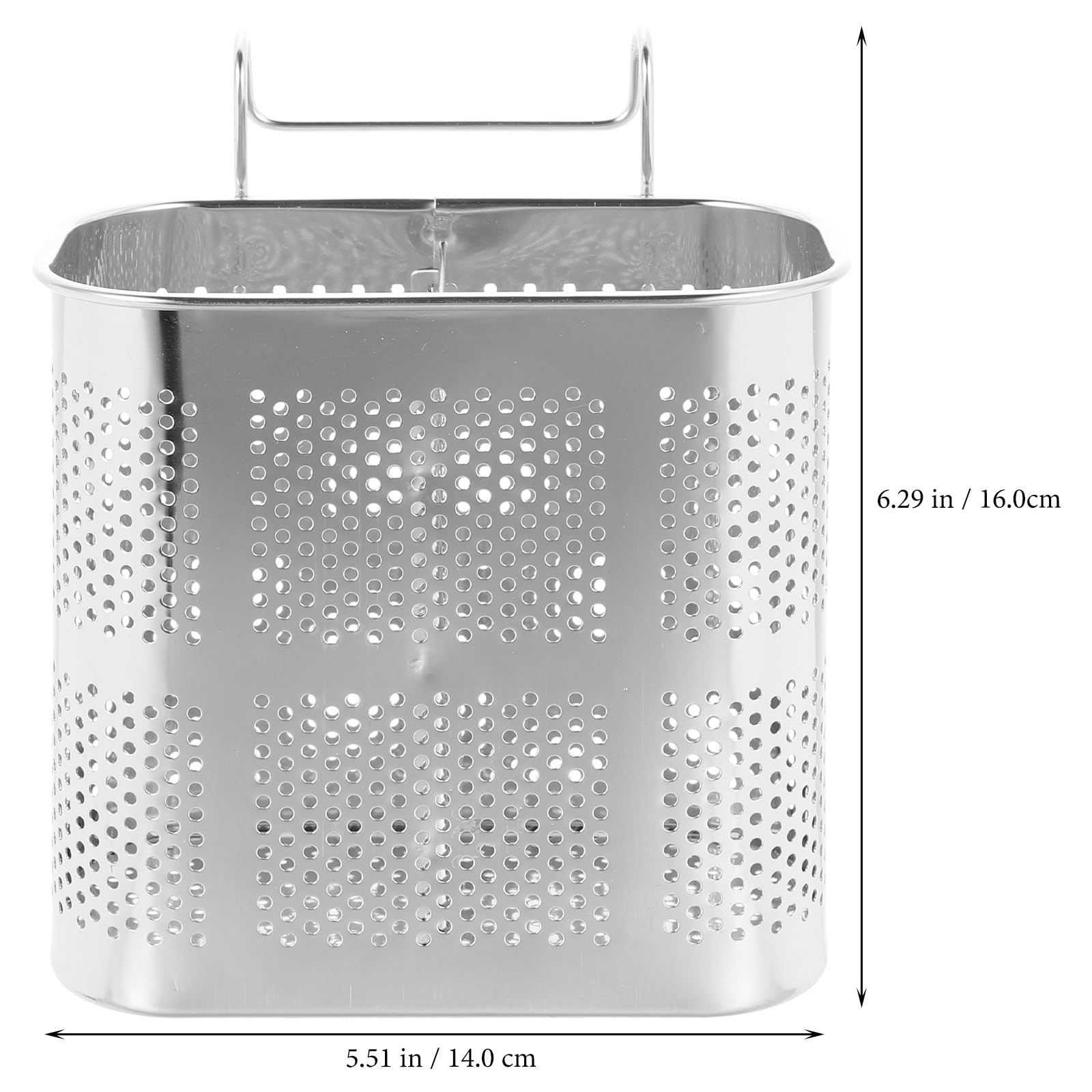 Cabilock Égouttoir À Couverts En Acier Inoxydable, Porte-Ustensiles De Cuisine Suspendu, Organisateur De Cuisine Pour Cuillères, Fourchettes Et Baguettes, Rangement Et Séchage