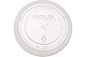 Dart 626TS Clear Lid with Integrated Straw Slot for 626 Series, 32 oz Clear (1,000/Case)