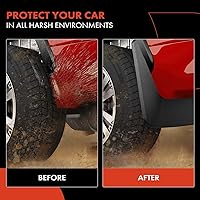 Vista 6 de A-Premium Juego de 4 guardabarros con accesorios de hardware compatibles con Toyota Corolla (E140), 2009-2013, solo sedán, delantero y trasero