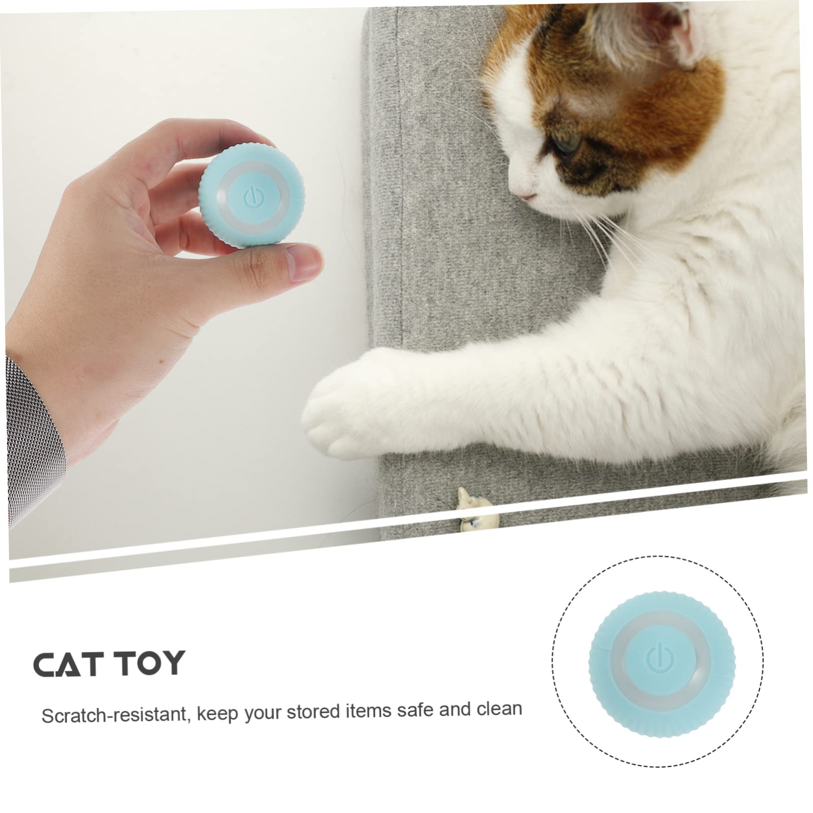 Kisangel Lot De 4 Accessoires Amusants pour Chatons Jouet Compact pour Chatons Fonction Griffoir Jouet Portable pour Chat À Usage Intérieur