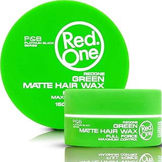 Hair Styling Matte Wax Green 150ml | Ultra Hold & Maximum Control | Matte Finish No Shine Hair Wax for Men & Women | Coconut Scent | Non-Greasy Texturizing | Professional Barber Styling