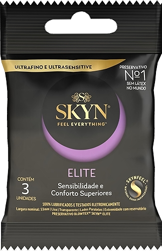 SKYN Preservativo Elite Com 3 Unidades