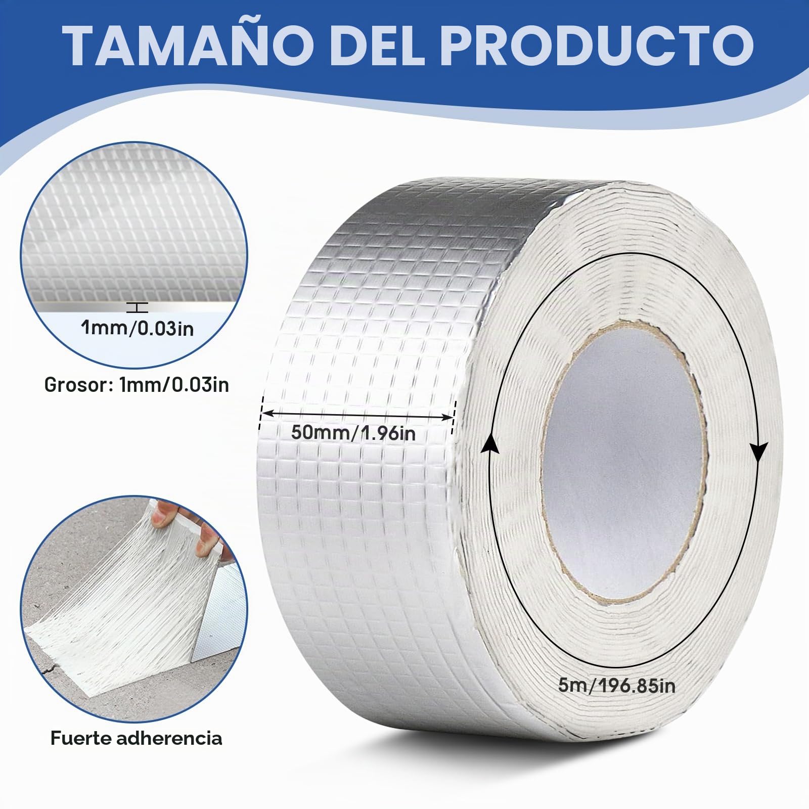 Cinta adhesiva impermeable, butilo sellado, cinta para tuberías de agua, autoadhesiva resistente al agua, reparación de grietas