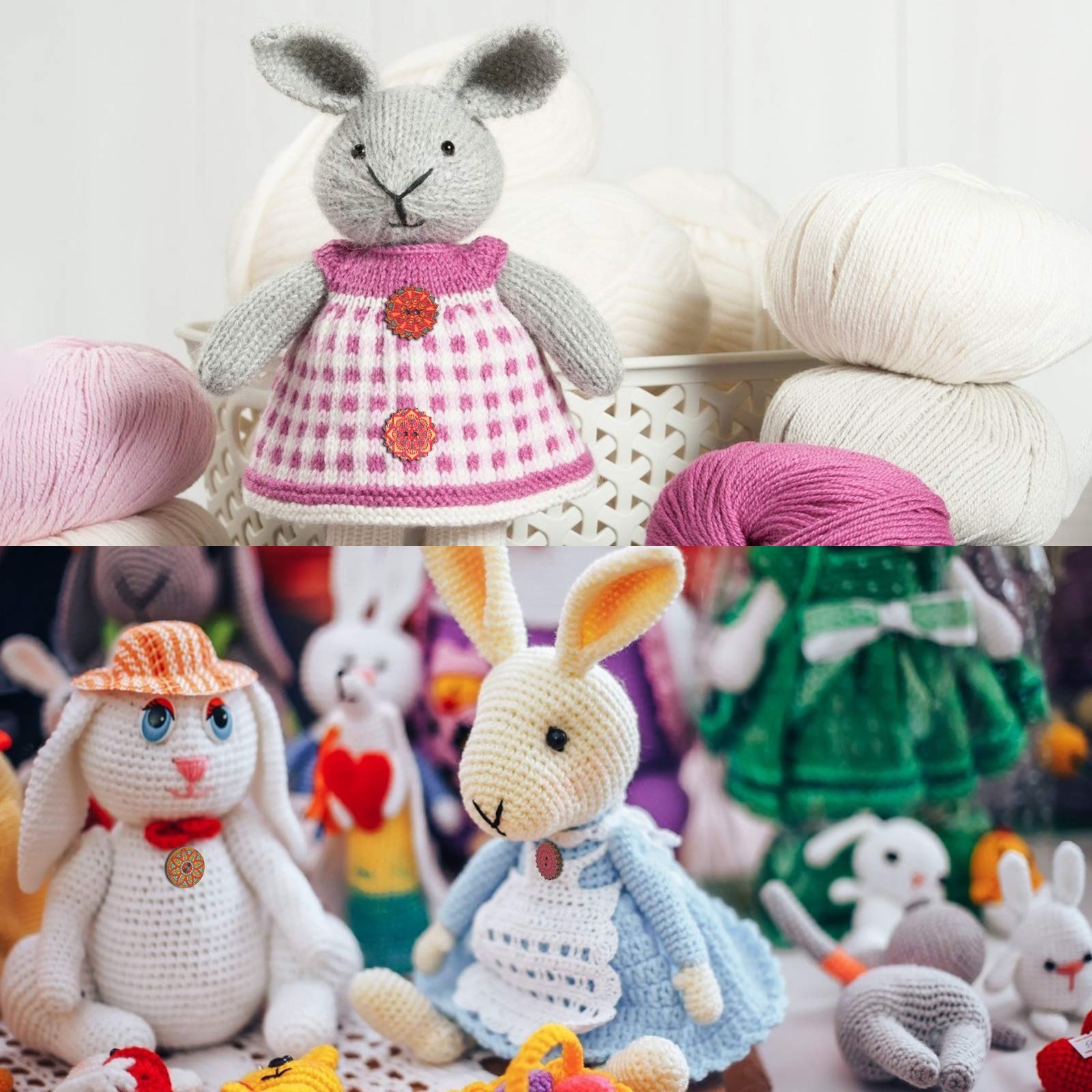 Lot De 200 Boutons En Bois Multicolores – Diamètre 20 Mm, Pour Cardigan, Couture, Bricolage, Décoration