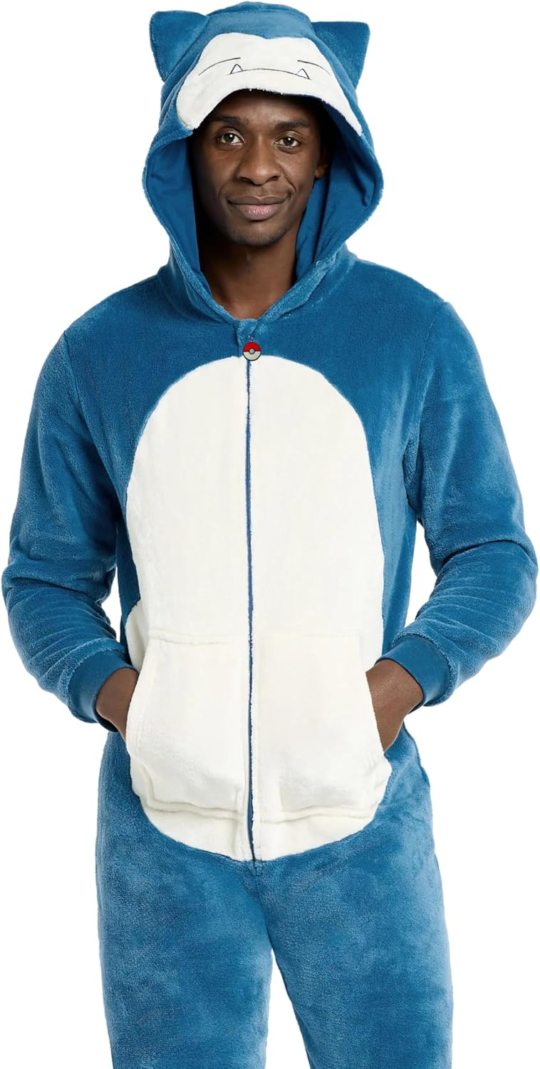 Opposuits Adult Unisex Onesie - Pokémon One-piece Pajamas - Loose Fit - Including Pockets - Yellow