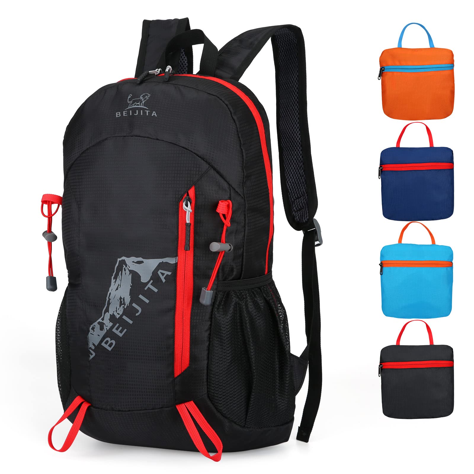 BEIJITA 20L Lightweight Foldable Backpack Small Rucksack Hiking Backpack Travel Camping Outdoor Sports Backpack Packable Daypack, Waterproof & Wear-resistant Bags for Women Men