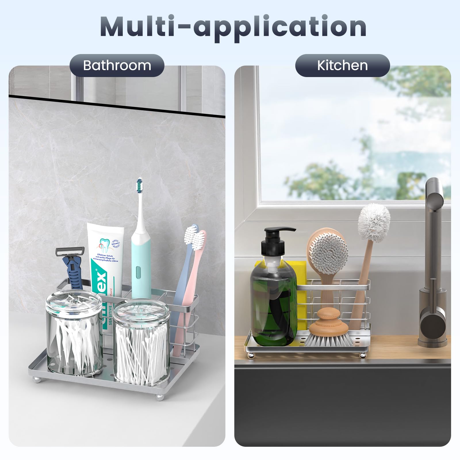 Luxspire Toothbrush Holder, 3-Slot Electric Toothbrush Holder with Detachable Tray - Image 2
